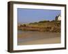 House Above Spectacular Rocks Along the Cote De Granit Rose (Pink Granite Coast) at Ploumanach, Cot-Guy Thouvenin-Framed Photographic Print