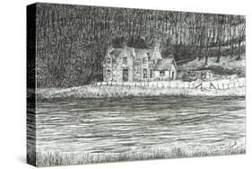 house across the river Spey, 2006-Vincent Alexander Booth-Stretched Canvas