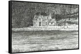 house across the river Spey, 2006-Vincent Alexander Booth-Framed Stretched Canvas