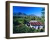 House Amidst the Rice Terraces in the Rice and Coffee Growing Heart of Western Flores, Indonesia-Robert Francis-Framed Photographic Print