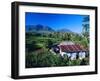 House Amidst the Rice Terraces in the Rice and Coffee Growing Heart of Western Flores, Indonesia-Robert Francis-Framed Photographic Print