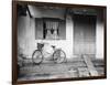 House and Bicycle, Hanoi, Vietnam-Walter Bibikow-Framed Photographic Print