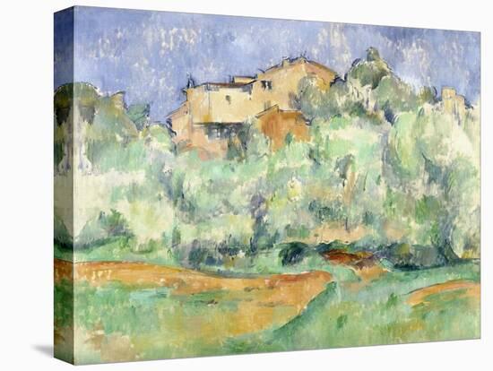 House and Dovecote at Bellevue, 1890-Paul Cézanne-Stretched Canvas