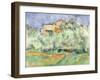 House and Dovecote at Bellevue, 1890-Paul Cézanne-Framed Giclee Print