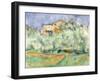 House and Dovecote at Bellevue, 1890-Paul Cézanne-Framed Giclee Print