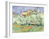 House and Dovecote at Bellevue, 1890-Paul Cézanne-Framed Giclee Print