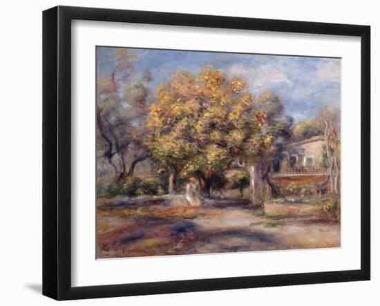 House and Garden at Cagnes, C. 1905-Pierre-Auguste Renoir-Framed Giclee Print