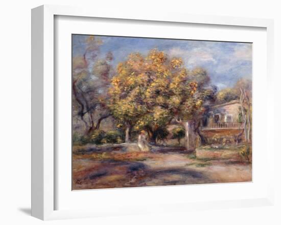 House and Garden at Cagnes, C. 1905-Pierre-Auguste Renoir-Framed Giclee Print