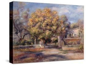 House and Garden at Cagnes, C. 1905-Pierre-Auguste Renoir-Stretched Canvas
