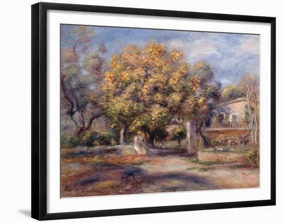 House and Garden at Cagnes, C. 1905-Pierre-Auguste Renoir-Framed Giclee Print