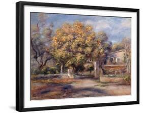 House and Garden at Cagnes, C. 1905-Pierre-Auguste Renoir-Framed Giclee Print