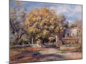 House and Garden at Cagnes, C. 1905-Pierre-Auguste Renoir-Mounted Giclee Print