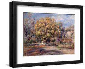 House and Garden at Cagnes, C. 1905-Pierre-Auguste Renoir-Framed Premium Giclee Print