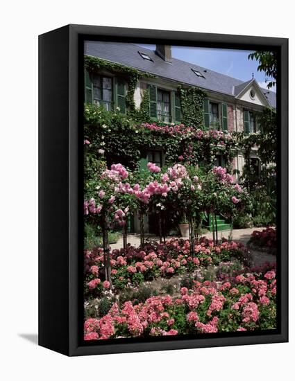 House and Garden of Claude Monet, Giverny, Haute-Normandie (Normandy), France-Roy Rainford-Framed Stretched Canvas