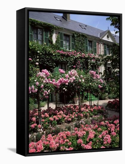 House and Garden of Claude Monet, Giverny, Haute-Normandie (Normandy), France-Roy Rainford-Framed Stretched Canvas