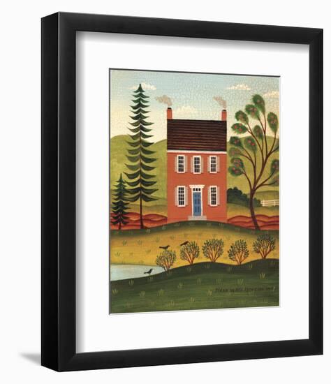 House and Lake-Diane Ulmer Pedersen-Framed Art Print