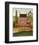 House and Lake-Diane Ulmer Pedersen-Framed Art Print