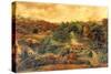 House and Mill in Rural Woodland, c,1880-null-Stretched Canvas