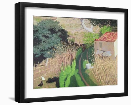 House and Reeds, circa 1921-24-Félix Vallotton-Framed Giclee Print