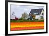 House and Tulipfield-Colette2-Framed Photographic Print