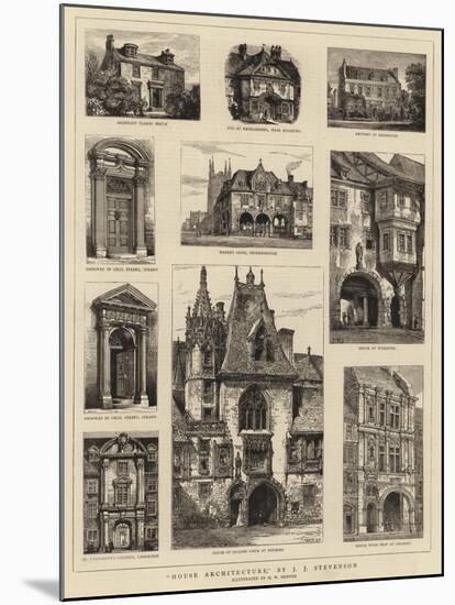 House Architecture-Henry William Brewer-Mounted Giclee Print