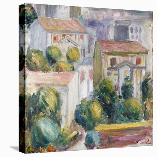 House at Cagnes-Pierre-Auguste Renoir-Stretched Canvas