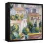 House at Cagnes-Eugène Boudin-Framed Stretched Canvas