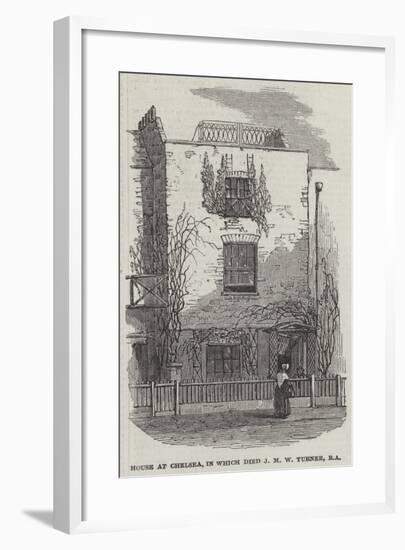 House at Chelsea, in Which Died J M W Turner-null-Framed Giclee Print