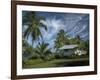 House at Kalahu Point near Hana, Maui, Hawaii, USA-Bruce Behnke-Framed Photographic Print