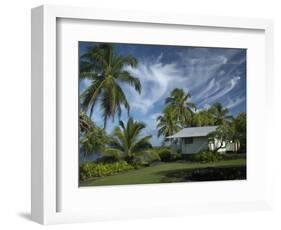 House at Kalahu Point near Hana, Maui, Hawaii, USA-Bruce Behnke-Framed Photographic Print