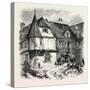 House at Sobernheim, the Rhine, Germany, 19th Century-null-Stretched Canvas