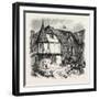 House at Sobernheim, the Rhine, Germany, 19th Century-null-Framed Giclee Print