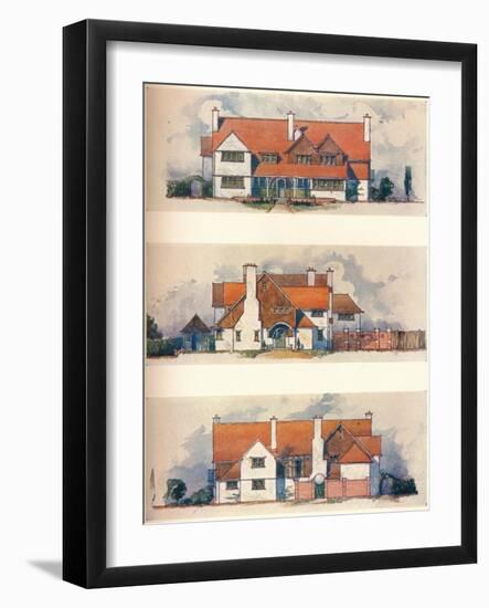 House at the Garden City, Letchworth, C1906-Charles Harrison Townsend-Framed Giclee Print