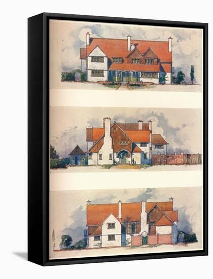 House at the Garden City, Letchworth, C1906-Charles Harrison Townsend-Framed Stretched Canvas