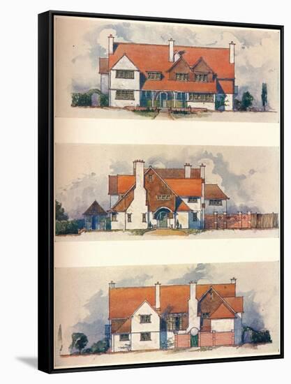 House at the Garden City, Letchworth, C1906-Charles Harrison Townsend-Framed Stretched Canvas