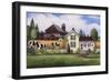 House-Barn-Cows-Debbi Wetzel-Framed Giclee Print