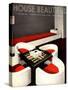 House Beautiful, Furniture Backgammon Board Games Magazine, USA, 1930-null-Stretched Canvas