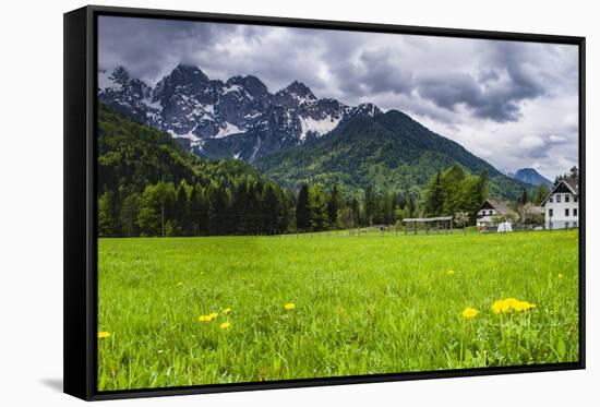 House Below the Juilan Alps Just Outside Kranjska Gora-Matthew Williams-Ellis-Framed Stretched Canvas