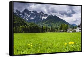 House Below the Juilan Alps Just Outside Kranjska Gora-Matthew Williams-Ellis-Framed Stretched Canvas