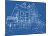 House Blueprint: Technical Draw--Vladimir--Mounted Art Print