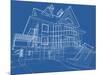 House Blueprint: Technical Draw--Vladimir--Mounted Art Print