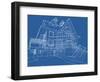 House Blueprint: Technical Draw--Vladimir--Framed Art Print