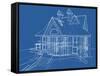 House Blueprint: Technical Draw--Vladimir--Framed Stretched Canvas