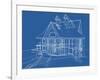 House Blueprint: Technical Draw--Vladimir--Framed Art Print