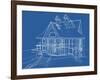 House Blueprint: Technical Draw--Vladimir--Framed Art Print