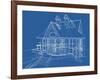 House Blueprint: Technical Draw--Vladimir--Framed Art Print