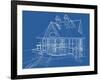 House Blueprint: Technical Draw--Vladimir--Framed Art Print