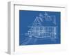 House Blueprint: Technical Draw--Vladimir--Framed Art Print