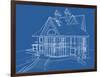 House Blueprint: Technical Draw--Vladimir--Framed Art Print