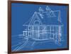 House Blueprint: Technical Draw--Vladimir--Framed Art Print